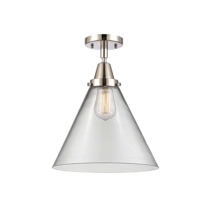 Innovations 447-1C-PN-G42-L-LED LED Flush Mount, Polished Nickel