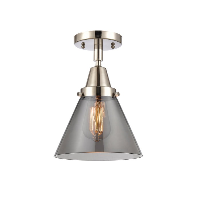 Innovations 447-1C-PN-G43 One Light Flush Mount, Polished Nickel