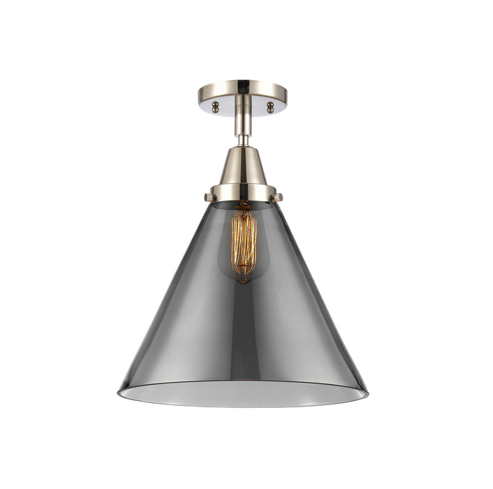 Innovations 447-1C-PN-G43-L One Light Flush Mount, Polished Nickel