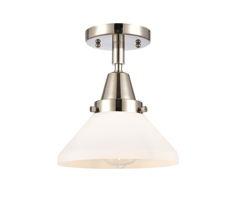 Innovations 447-1C-PN-G4471-LED LED Flush Mount, Polished Nickel