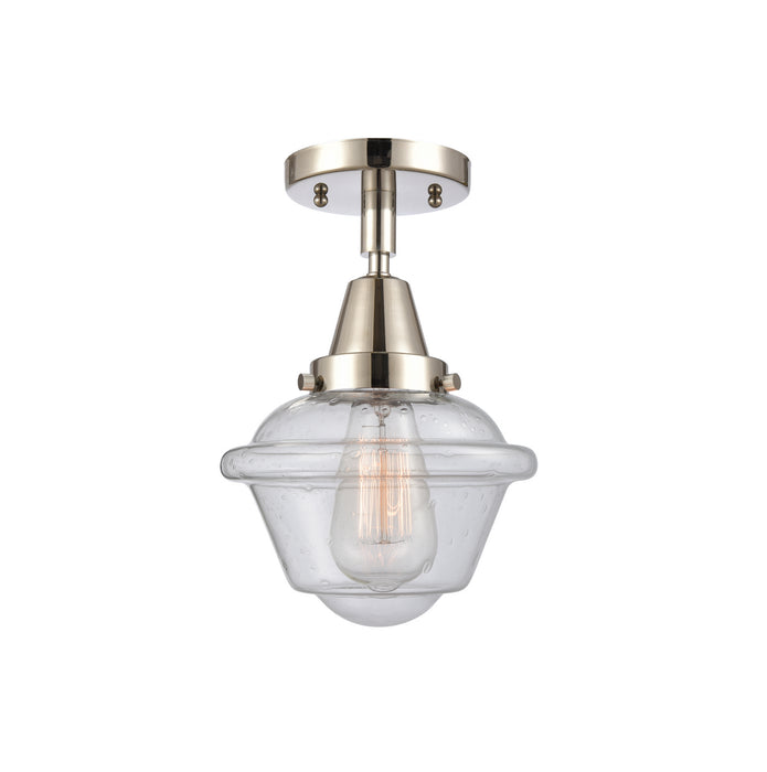 Innovations 447-1C-PN-G534 One Light Flush Mount, Polished Nickel