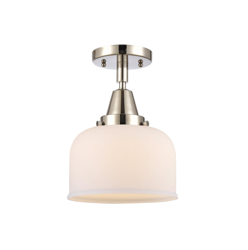 Innovations 447-1C-PN-G71 One Light Flush Mount, Polished Nickel