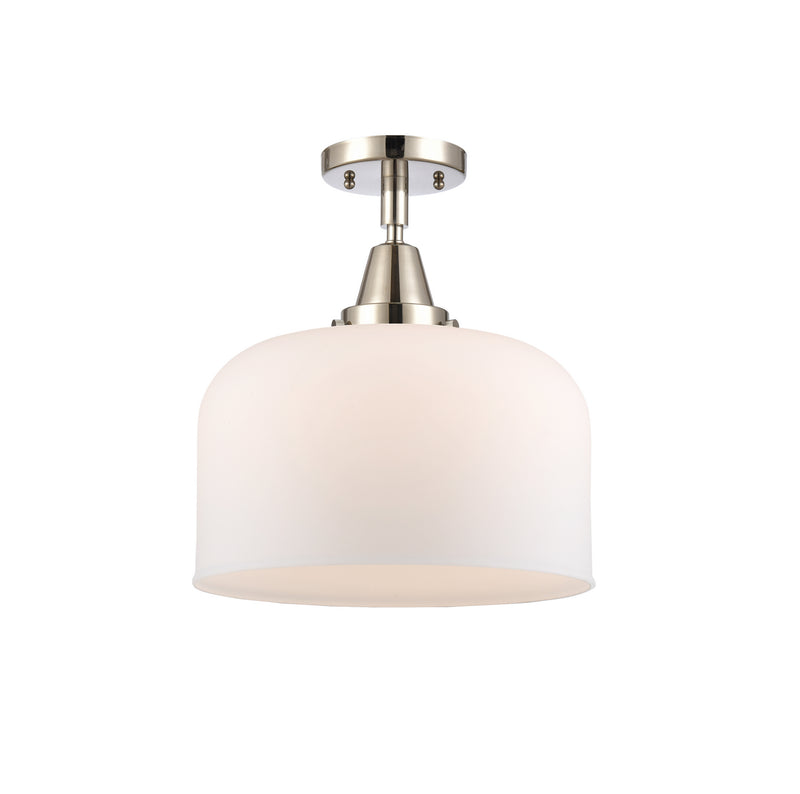 Innovations 447-1C-PN-G71-L One Light Flush Mount, Polished Nickel