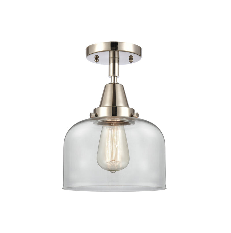 Innovations 447-1C-PN-G72 One Light Flush Mount, Polished Nickel