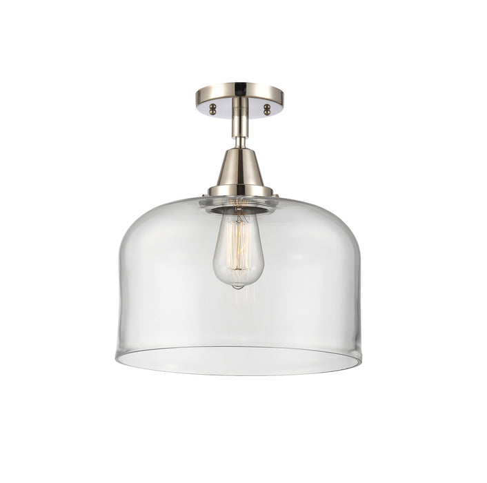 Innovations 447-1C-PN-G72-L-LED LED Flush Mount, Polished Nickel