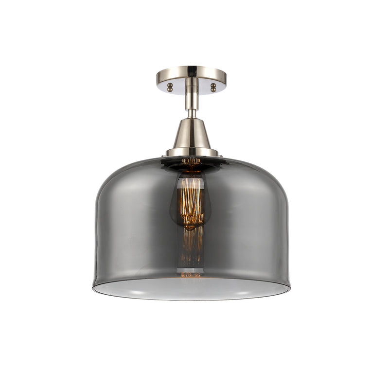 Innovations 447-1C-PN-G73-L One Light Flush Mount, Polished Nickel