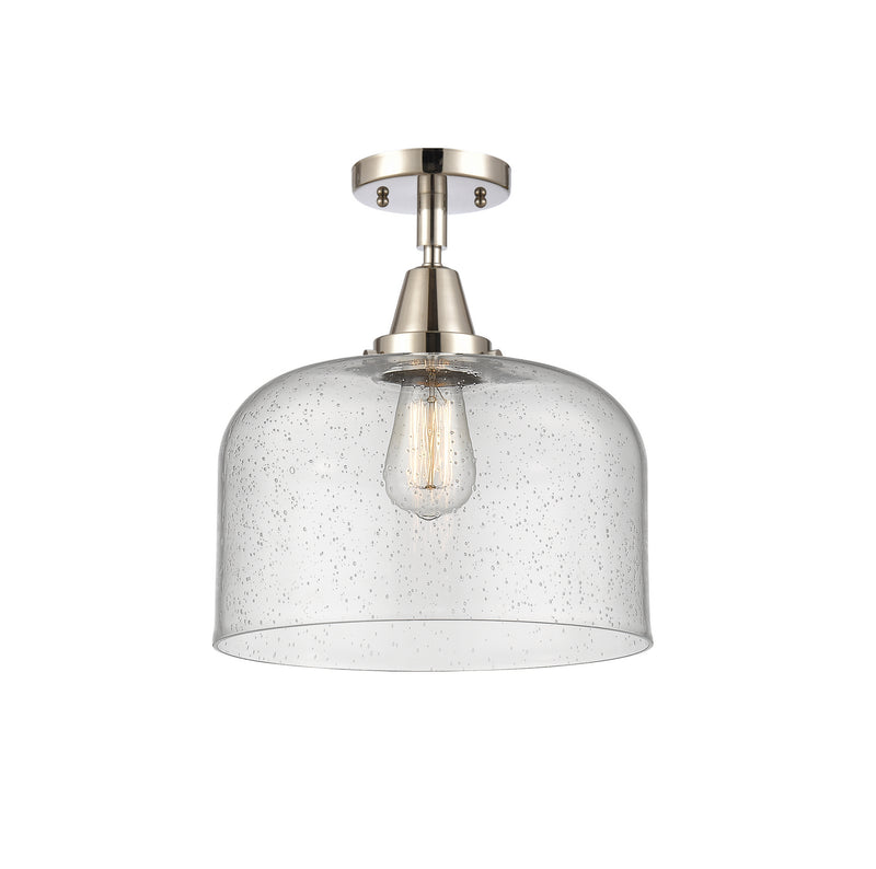 Innovations 447-1C-PN-G74-L-LED LED Flush Mount, Polished Nickel