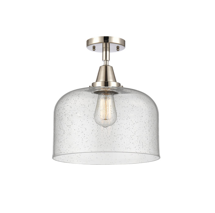 Innovations 447-1C-PN-G74-L-LED LED Flush Mount, Polished Nickel
