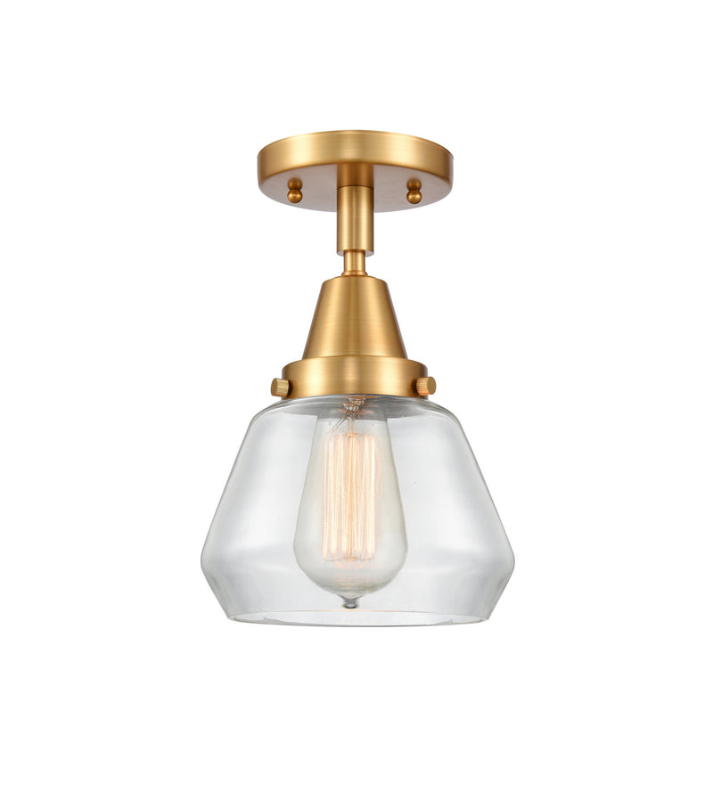 Innovations 447-1C-SG-G172 One Light Flush Mount, Satin Gold