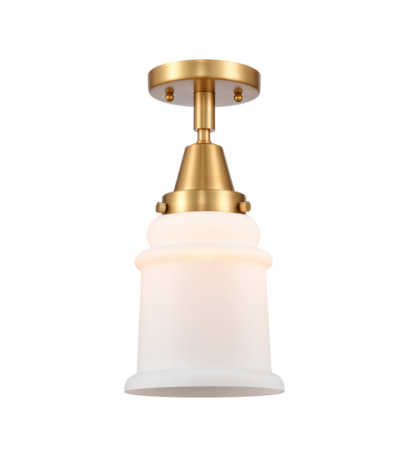 Innovations 447-1C-SG-G181-LED LED Flush Mount, Satin Gold