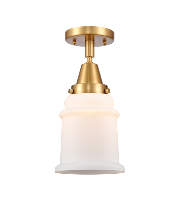 Innovations 447-1C-SG-G181-LED LED Flush Mount, Satin Gold