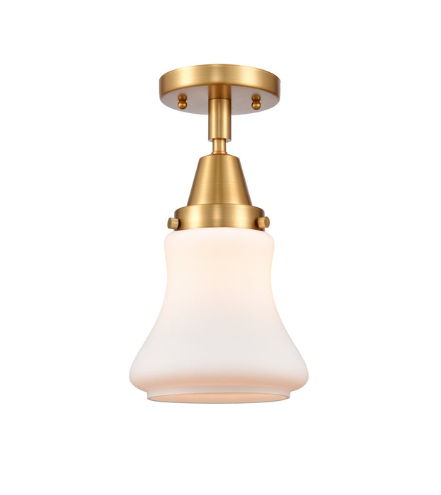 Innovations 447-1C-SG-G191-LED LED Flush Mount, Satin Gold