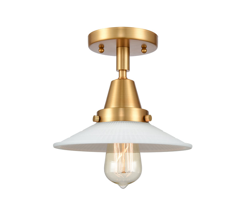Innovations 447-1C-SG-G1-LED LED Flush Mount, Satin Gold