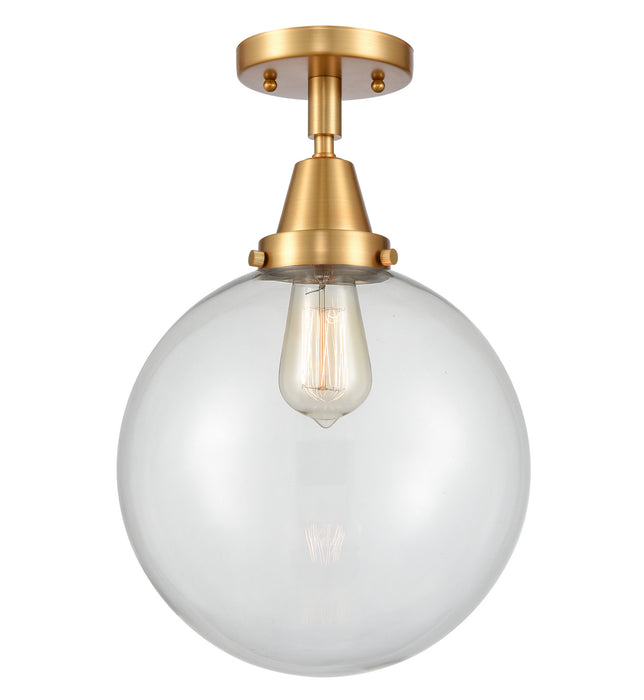 Innovations 447-1C-SG-G202-10-LED LED Flush Mount, Satin Gold