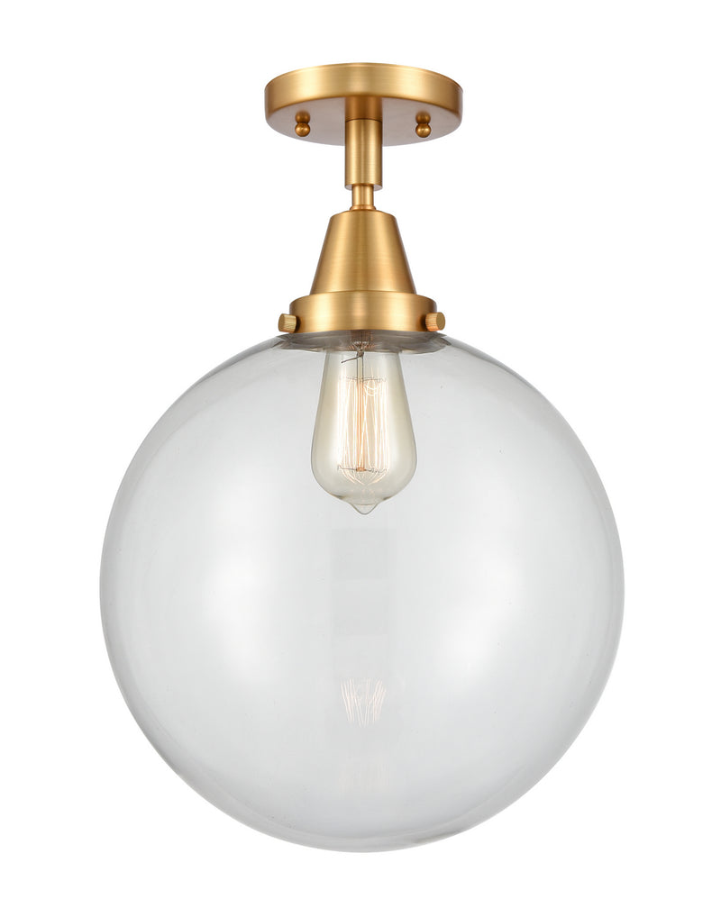 Innovations 447-1C-SG-G202-12-LED LED Flush Mount, Satin Gold