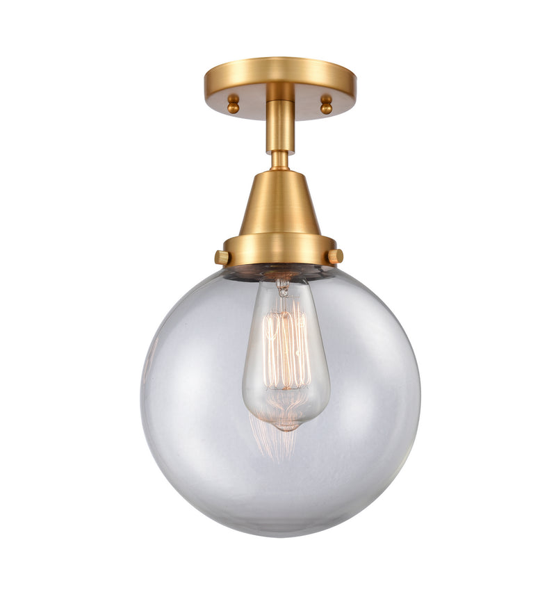 Innovations 447-1C-SG-G202-8-LED LED Flush Mount, Satin Gold
