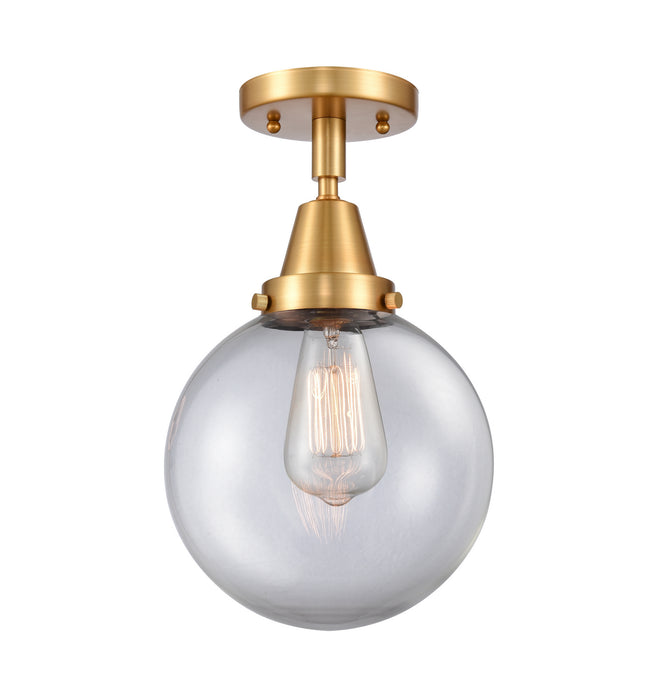Innovations 447-1C-SG-G202-8-LED LED Flush Mount, Satin Gold