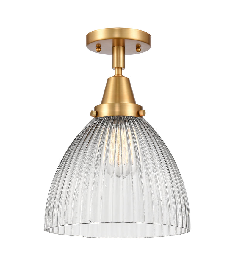 Innovations 447-1C-SG-G222-LED LED Flush Mount, Satin Gold