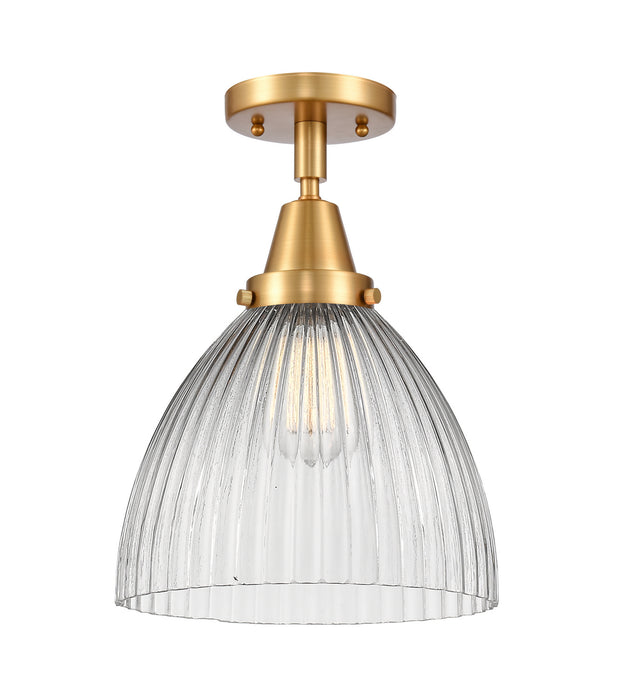 Innovations 447-1C-SG-G222-LED LED Flush Mount, Satin Gold