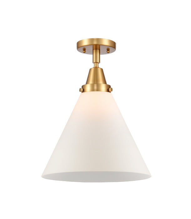 Innovations 447-1C-SG-G41-L One Light Flush Mount, Satin Gold