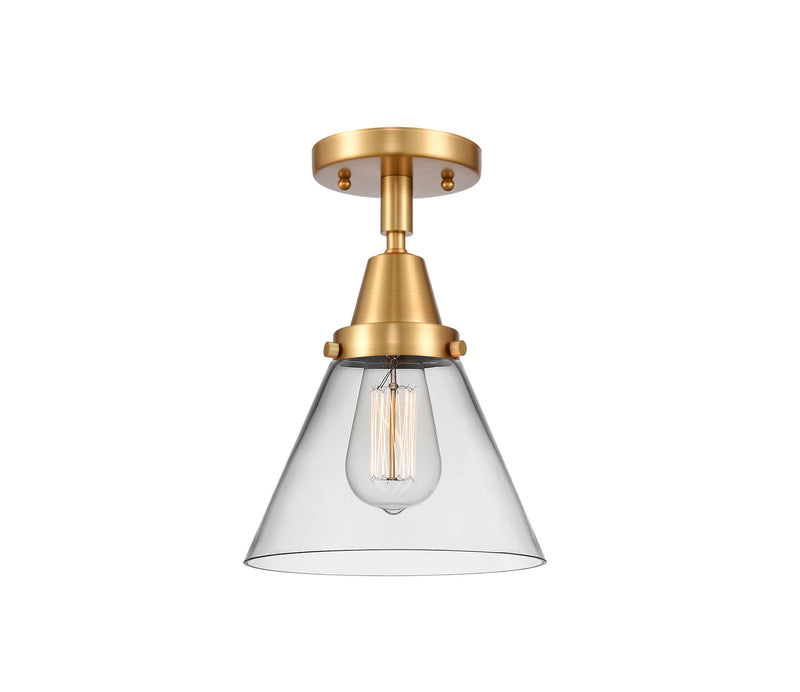 Innovations 447-1C-SG-G42 One Light Flush Mount, Satin Gold