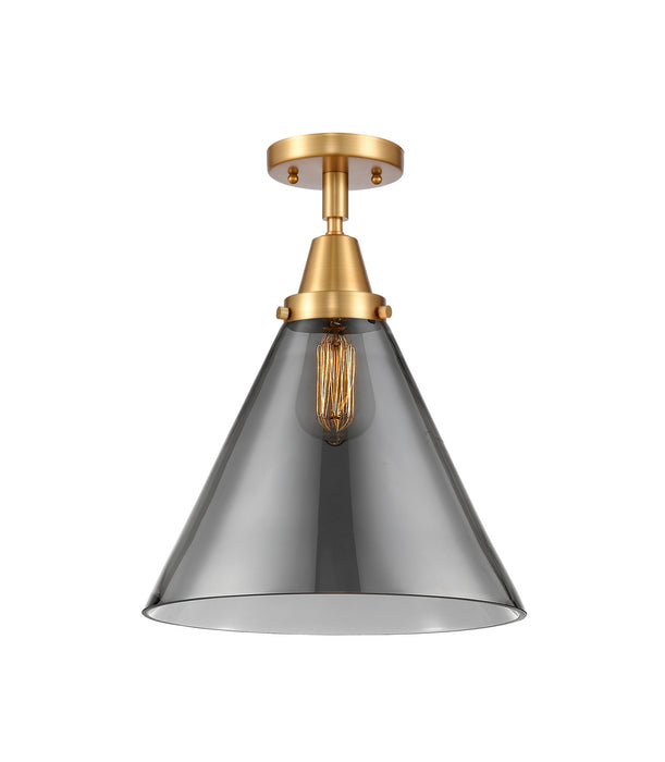 Innovations 447-1C-SG-G43-L One Light Flush Mount, Satin Gold