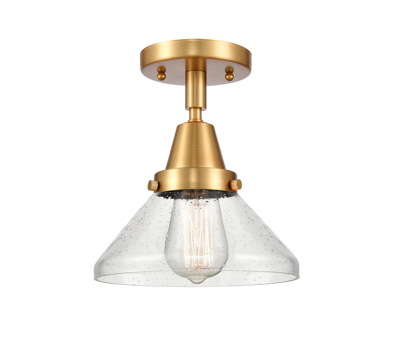 Innovations 447-1C-SG-G4474-LED LED Flush Mount, Satin Gold
