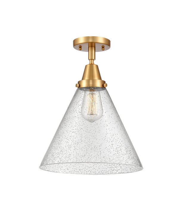 Innovations 447-1C-SG-G44-L-LED LED Flush Mount, Satin Gold
