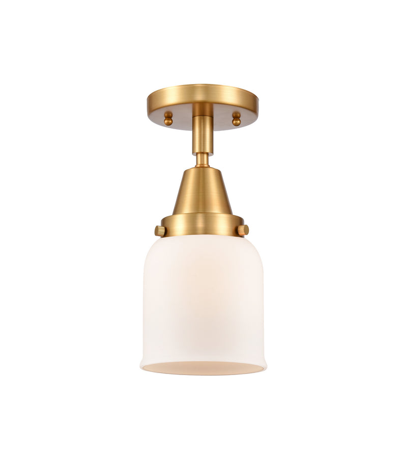 Innovations 447-1C-SG-G51-LED LED Flush Mount, Satin Gold