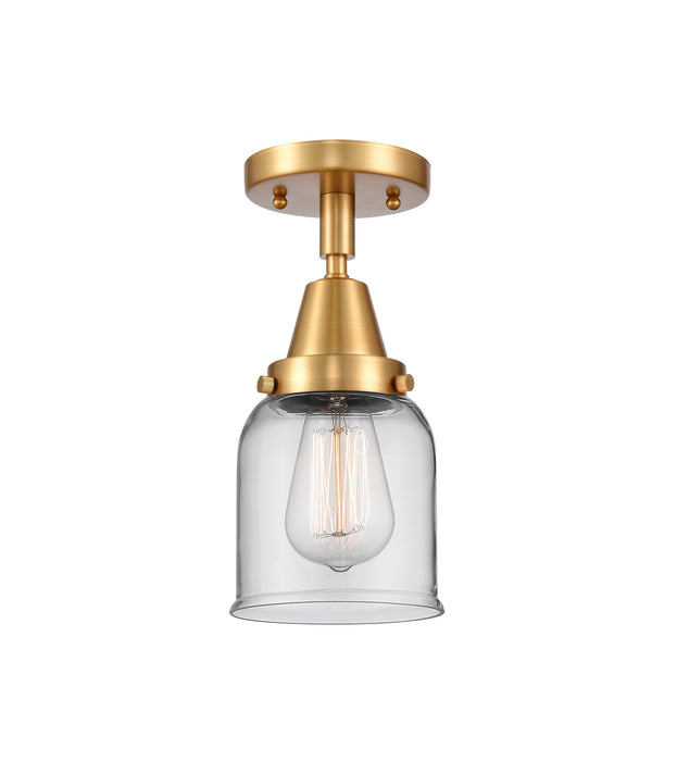 Innovations 447-1C-SG-G52 One Light Flush Mount, Satin Gold