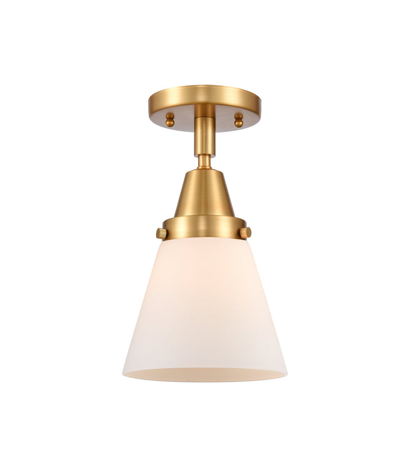 Innovations 447-1C-SG-G61-LED LED Flush Mount, Satin Gold