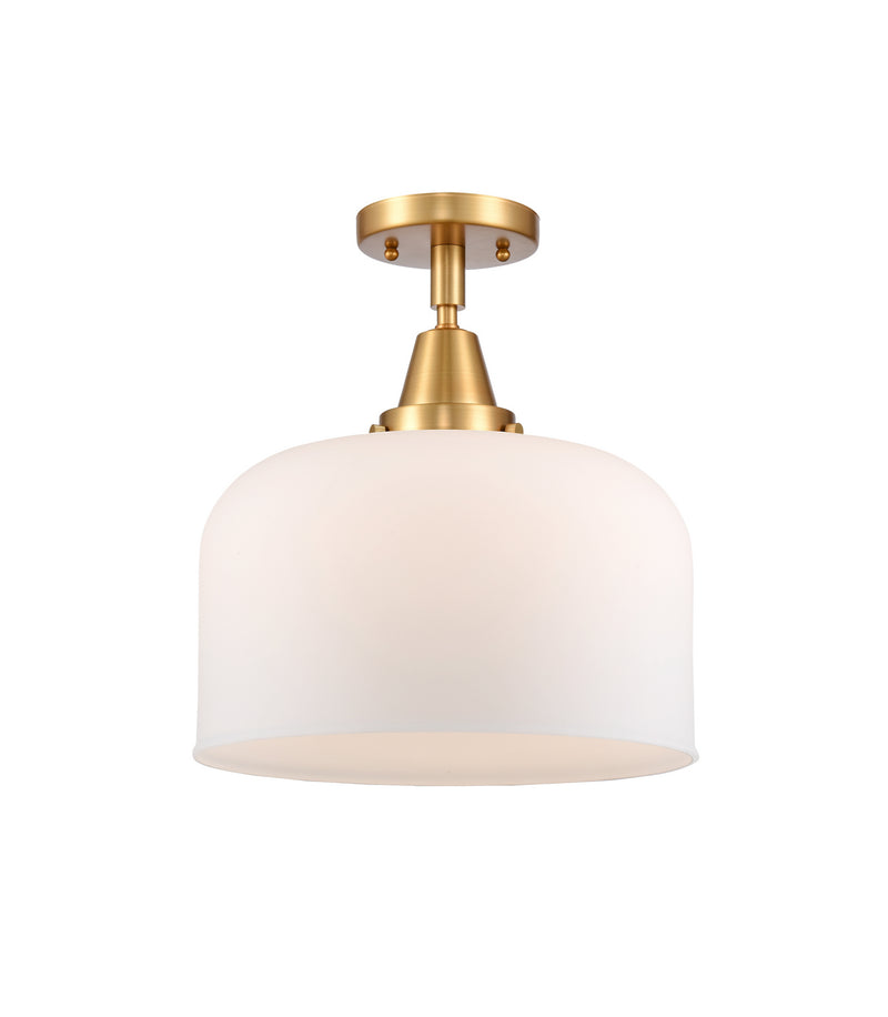 Innovations 447-1C-SG-G71-L One Light Flush Mount, Satin Gold