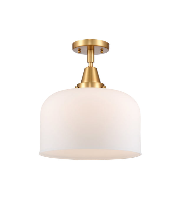 Innovations 447-1C-SG-G71-L One Light Flush Mount, Satin Gold