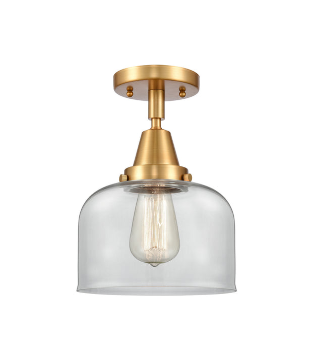 Innovations 447-1C-SG-G72 One Light Flush Mount, Satin Gold