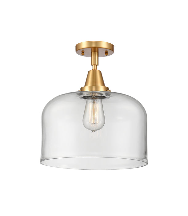 Innovations 447-1C-SG-G72-L One Light Flush Mount, Satin Gold