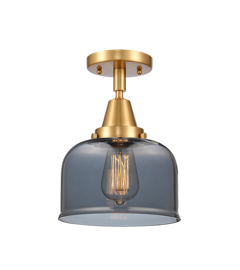 Innovations 447-1C-SG-G73 One Light Flush Mount, Satin Gold
