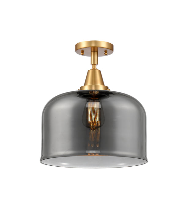 Innovations 447-1C-SG-G73-L One Light Flush Mount, Satin Gold