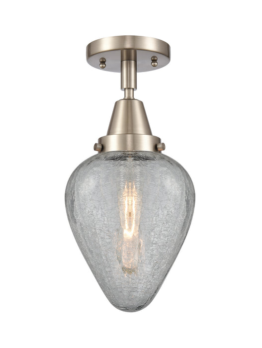 Innovations 447-1C-SN-G165-LED LED Flush Mount, Brushed Satin Nickel