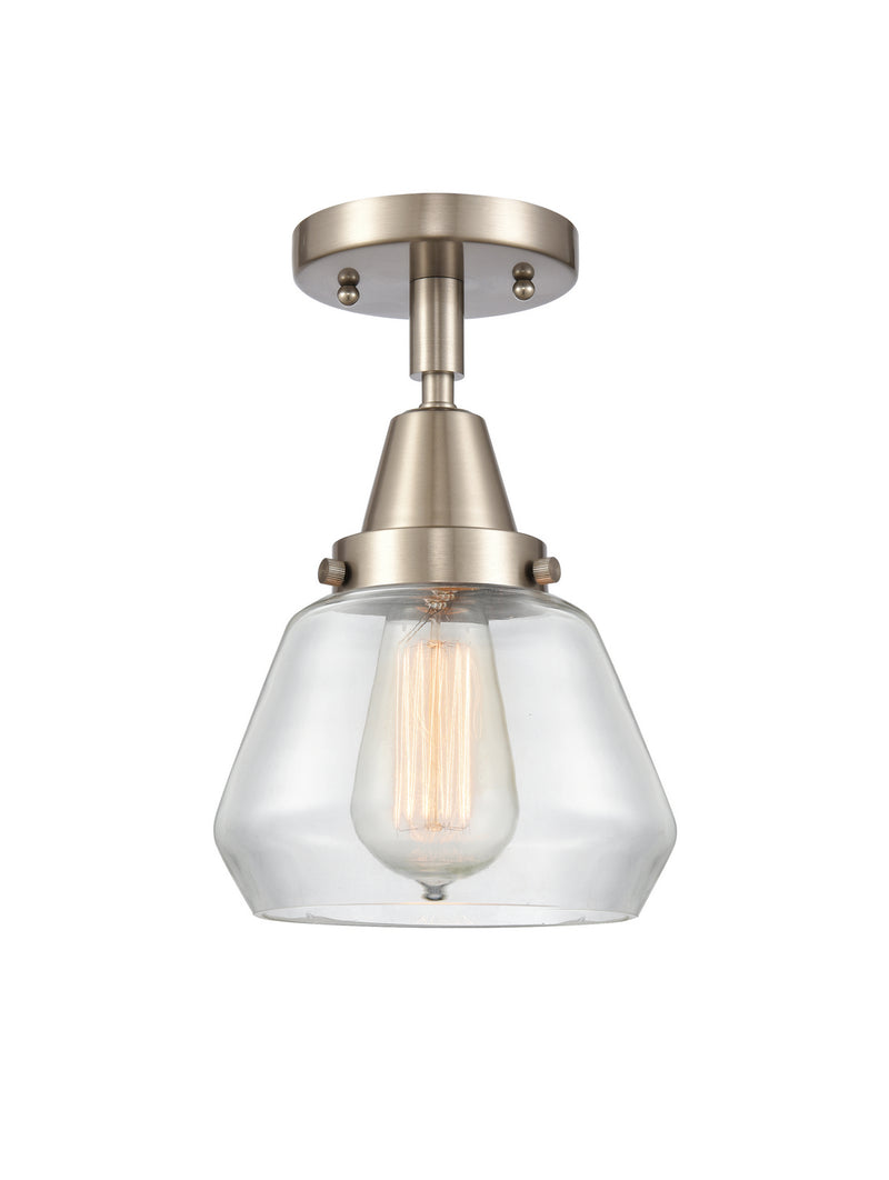 Innovations 447-1C-SN-G172 One Light Flush Mount, Brushed Satin Nickel