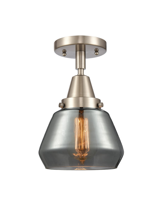 Innovations 447-1C-SN-G173 One Light Flush Mount, Brushed Satin Nickel
