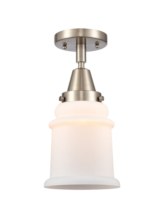 Innovations 447-1C-SN-G181 One Light Flush Mount, Brushed Satin Nickel