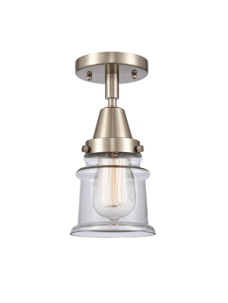 Innovations 447-1C-SN-G182S One Light Flush Mount, Brushed Satin Nickel