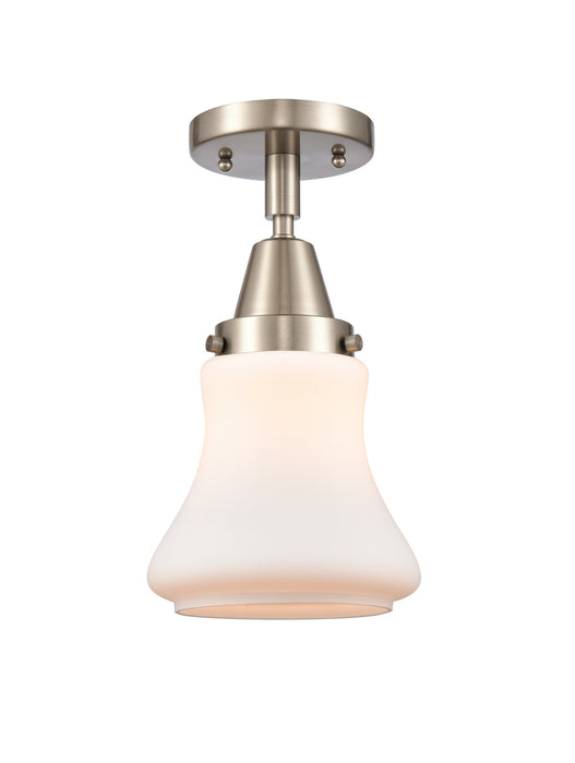 Innovations 447-1C-SN-G191-LED LED Flush Mount, Brushed Satin Nickel