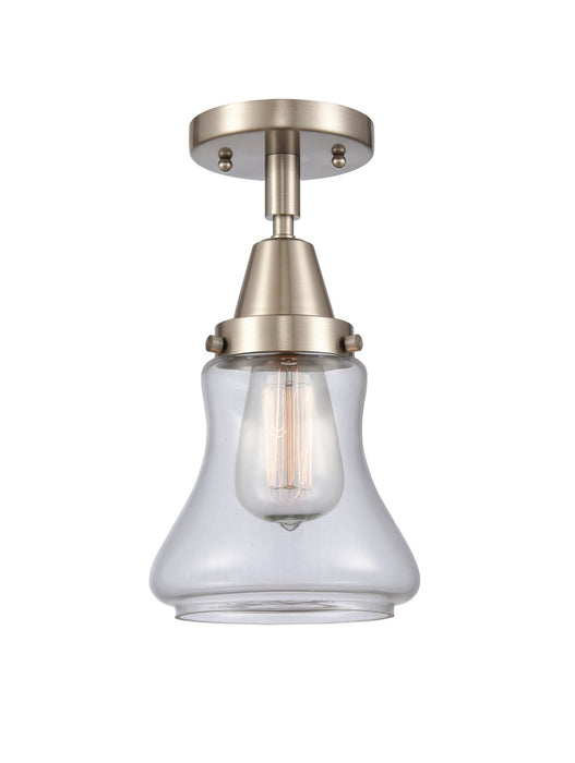 Innovations 447-1C-SN-G192 One Light Flush Mount, Brushed Satin Nickel