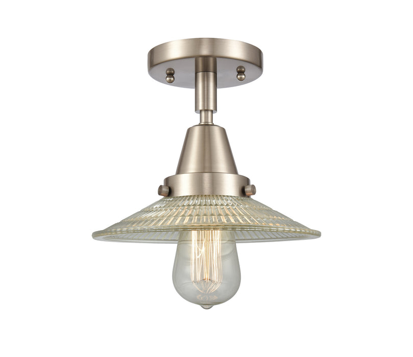 Innovations 447-1C-SN-G2 One Light Flush Mount, Brushed Satin Nickel