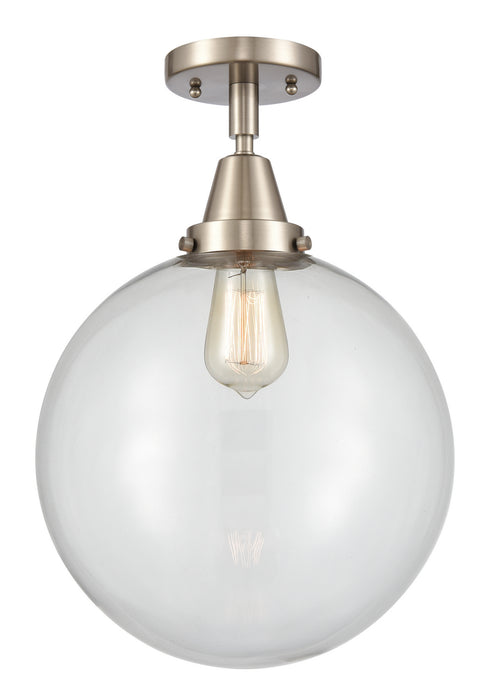 Innovations 447-1C-SN-G202-12-LED LED Flush Mount, Brushed Satin Nickel