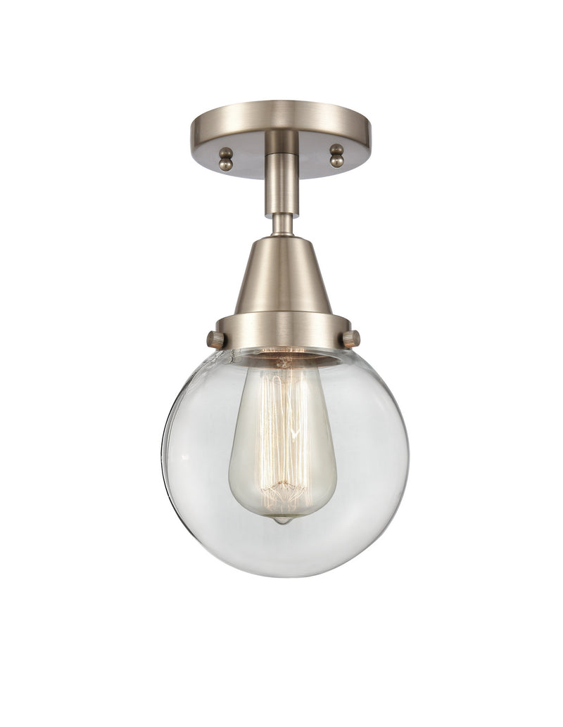 Innovations 447-1C-SN-G202-6-LED LED Flush Mount, Brushed Satin Nickel
