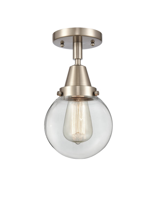 Innovations 447-1C-SN-G202-6-LED LED Flush Mount, Brushed Satin Nickel