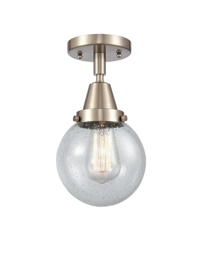 Innovations 447-1C-SN-G204-6-LED LED Flush Mount, Brushed Satin Nickel