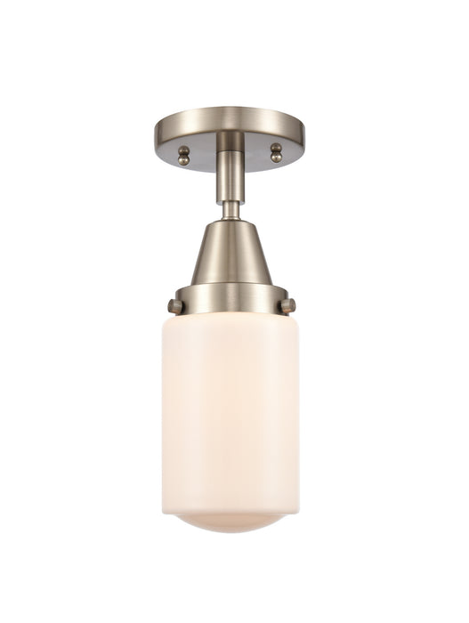 Innovations 447-1C-SN-G311 One Light Flush Mount, Brushed Satin Nickel
